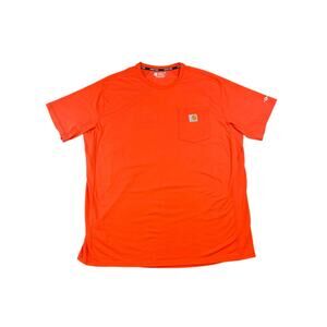 Carhartt Force Relaxed Fit Men's Bright Orange Pocket T-Shirt - XL